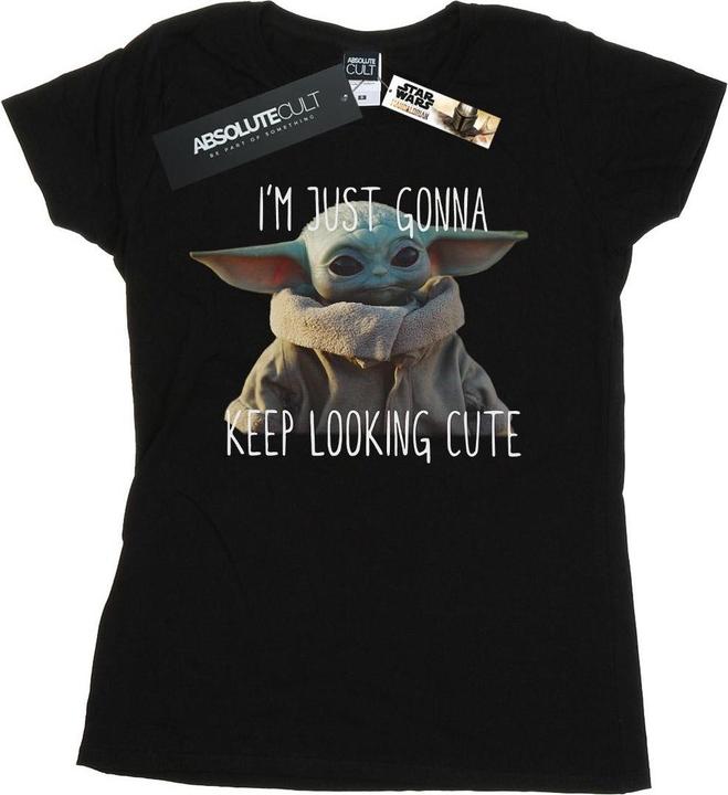 Immagine prodotto Star Wars The Mandalorian Keep Looking Cute Maglietta Donna (XXL)