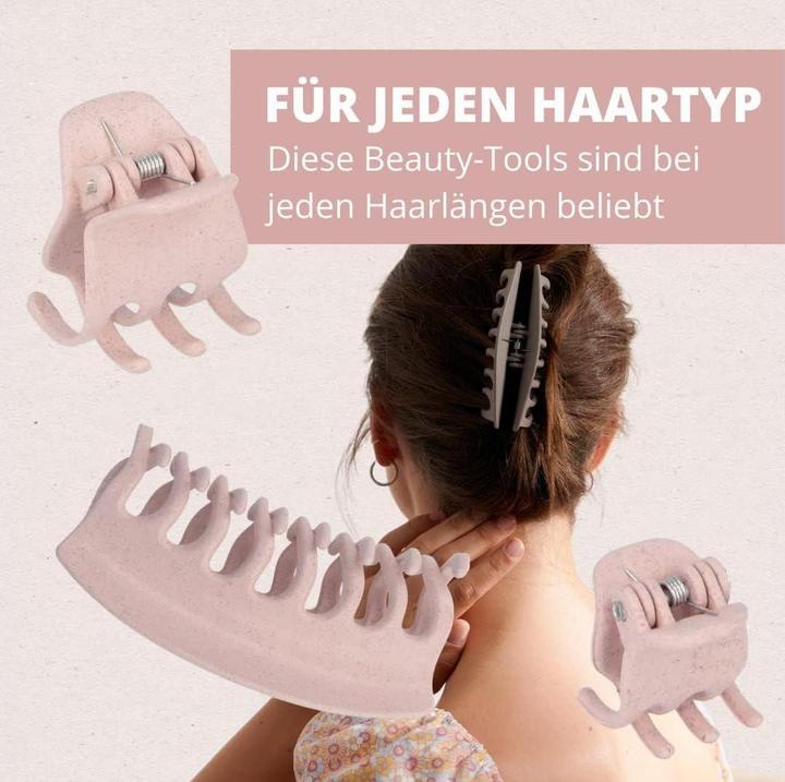 Actual product image Parsa Beauty PARSA Nature Love Hair Clip, pink Small, 6 pcs, made from wheat straw (6 pcs.)