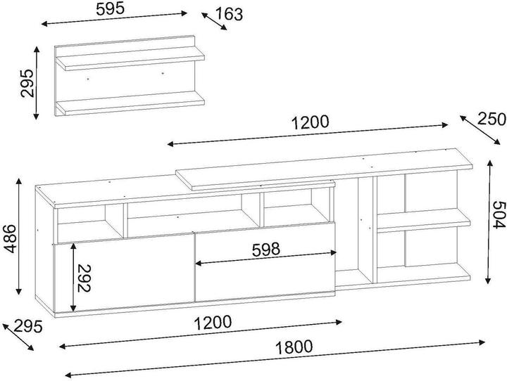 Image du produit Kalune Design Solila (180 x 50.4 x 30 cm)