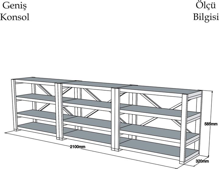 Actual product image Hanah Home Lian (210 x 58.5 x 32 cm)
