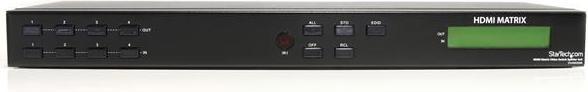 Produktbild StarTech com HDMI Matrix Video Switch mit Audio und RS232 - Umschalter 4:4 - 1920x1080, AV-Matrix-Um