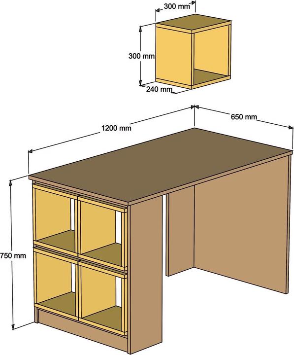 Actual product image Hanah Home Mercy (120 x 65 x 75 cm)