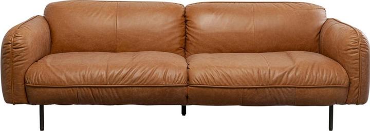 Kare Design Canapé Calgary Smart cuir marron clair 228cm (3 places)