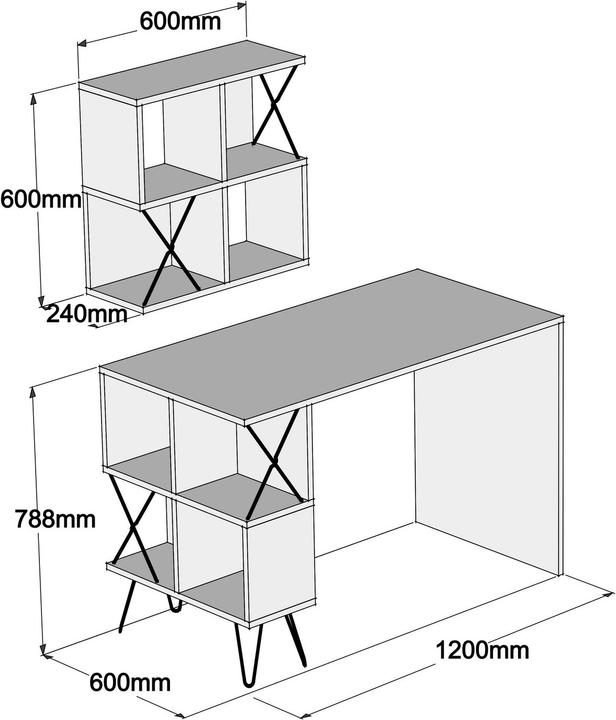 Actual product image Hanah Home Maeva (60 x 120 x 80 cm)