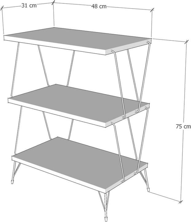 Image du produit Skye Decor Haylee (48 x 31 x 75 cm)