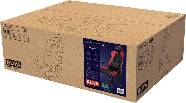 Actual product image Trust GXT714 RUYA Gaming Chair Black/Red