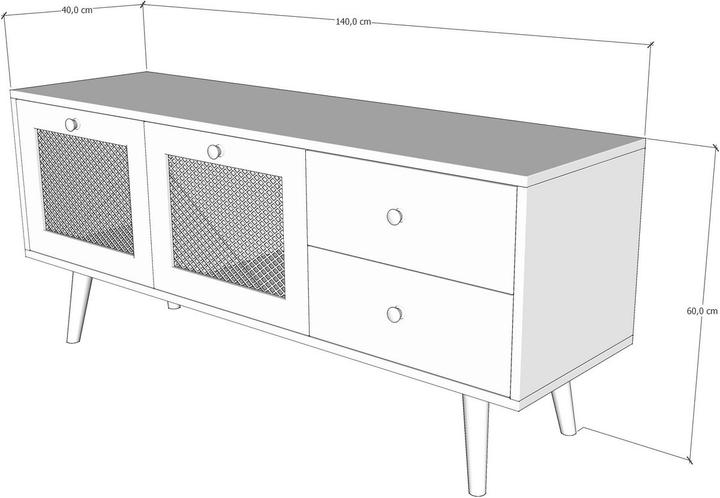 Produktbild Skye Decor Thaddeus (140 x 60 x 40 cm)