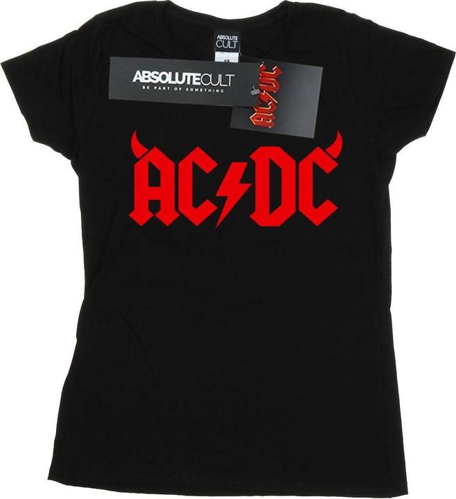 AC/DC Horns Logo TShirt aus Baumwolle (M)