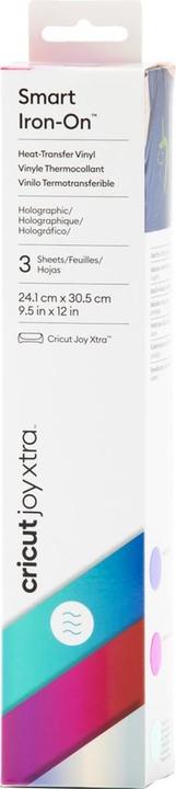Cricut Joy Xtra Smart 3-piece iron-on film, holographic