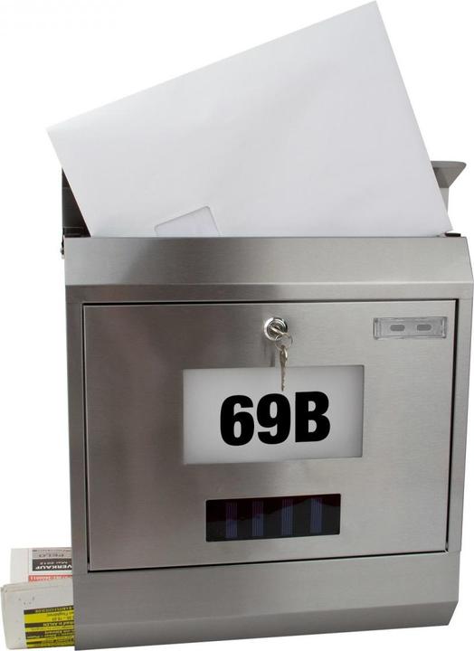 Produktbild Dema Briefkasten "Solar" mit Zeitungsrolle