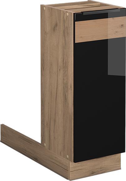 Gold power oak, Black high gloss