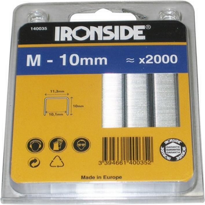 Actual product image Ironside 140037 Staples 14 mm 2000 pieces type M (2000 x)