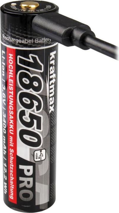 Actual product image Kraftmax Pro Li-Ion 18650 (1 pcs., 18650, 3400 mAh)