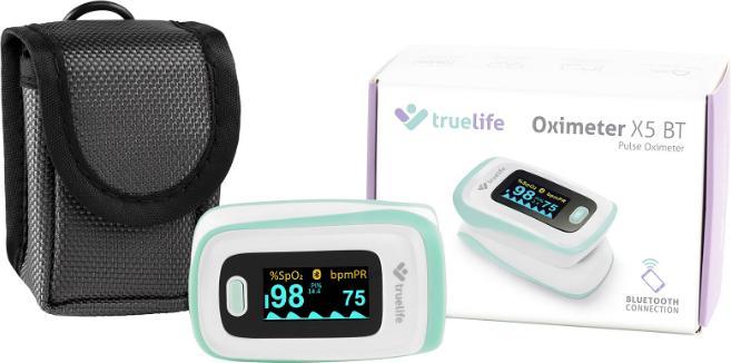 Actual product image Truelife Pulsoksymetr oksimetras X5 BT - Pulsoksymetr su Bluetooth