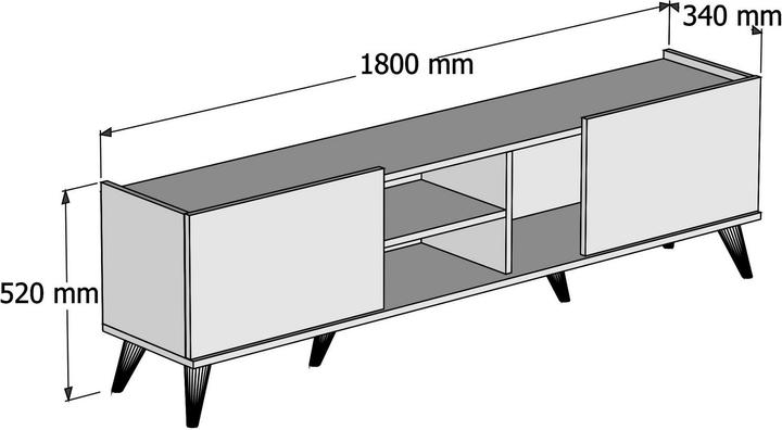 Produktbild Kalune Design Tobias (180 x 52 x 34 cm)