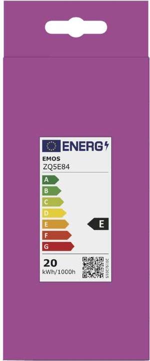 Energie-Label Emos LED Lampe Classic A80 / E27 / 20 W (150 W) / 2452 lm / Kalt-Weiss (E27, 20 W, 2452 lm, 1 x, E)