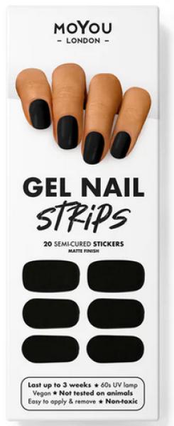 MoYou London Gel Nail Strips Blackout (Blackout)