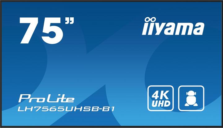iiyama 75IN DALLE IPS 4K UHD 3840X2160 8MS 24/7 500CD/M2 1200: 1 3XHDM (3840 x 2160 Pixel, 75")