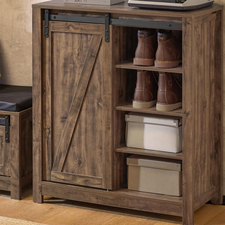 Actual product image SoBuy Sideboard with sliding door (80 x 92 x 35 cm)