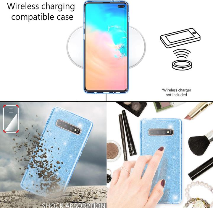 Actual product image Nalia Glitter cover (Samsung Galaxy S10+)