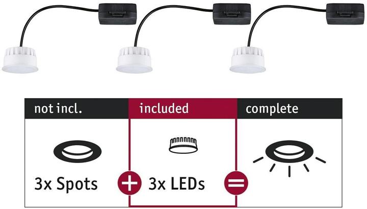 Image du produit Paulmann Coin Choose Set de 3 pièces (470 lm)