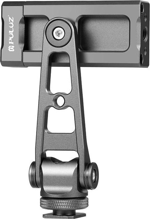 Puluz Rotation cold shoe phone clamp holder(black)