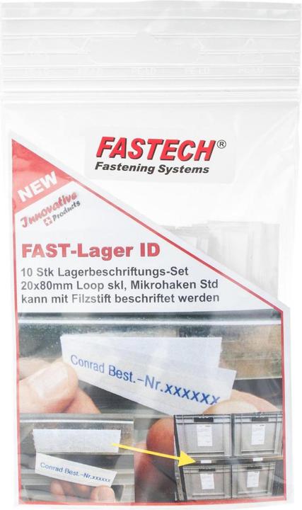 Image du produit Fastech Zones d'inscription en velcro