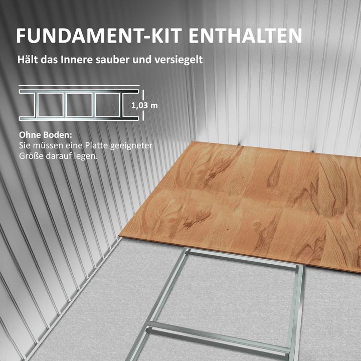 Image du produit Outsunny Abri à outils avec porte coulissante
