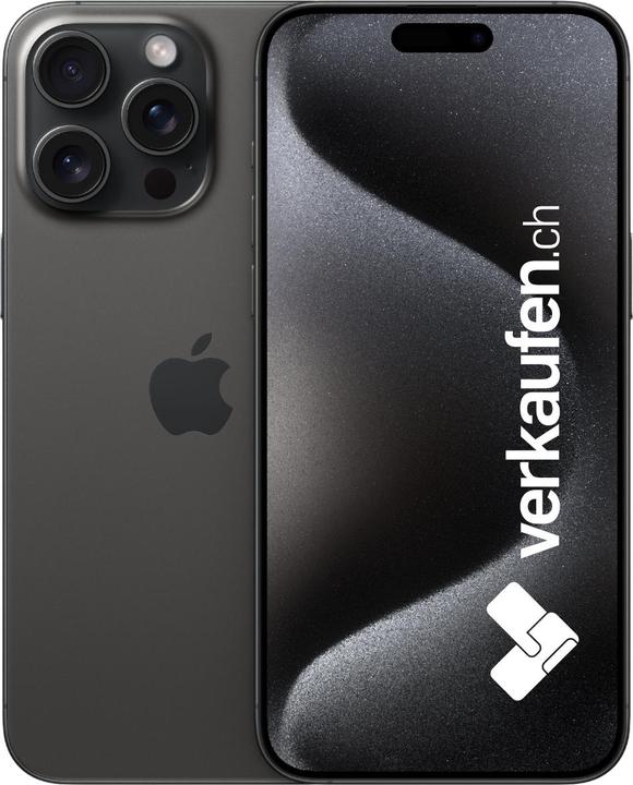 Produktbild verkaufen.ch iPhone 15 Pro Max (256 GB, Black Titanium, 6.70", 48 Mpx, SIM + eSIM, B / Sehr gut)