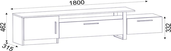 Image du produit Hanah Home Maxton (180 x 46 x 32 cm)