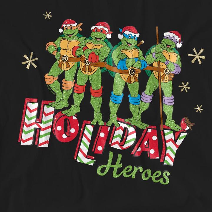Image du produit Teenage Mutant NT - T-shirt HOLIDAY HEROES - Adulte (L)