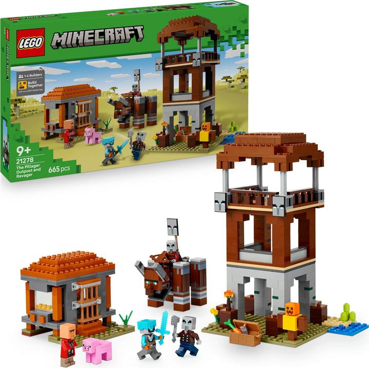 Productafbeelding LEGO Ein Verwüster am Plünderer-Aussenposten (21278, LEGO Minecraft)