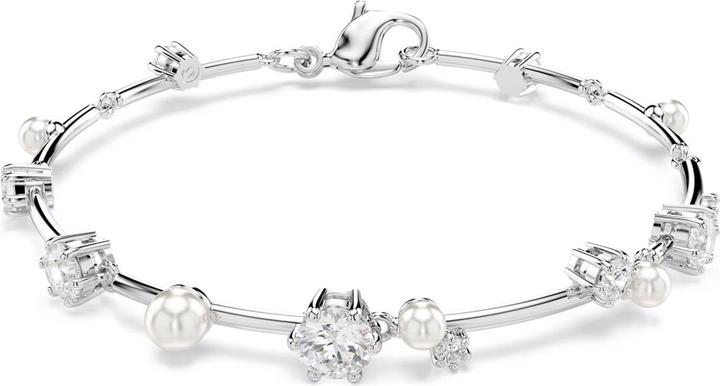 Produktbild Swarovski Constella Tennis Armband Kristallperle Rundschliffe Weiss (20 cm, Swarovski Metall)