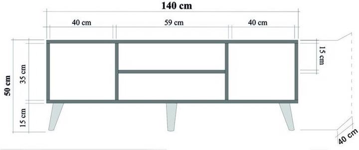 Immagine prodotto Hanah Home Ezra (140 x 50 x 40 cm)