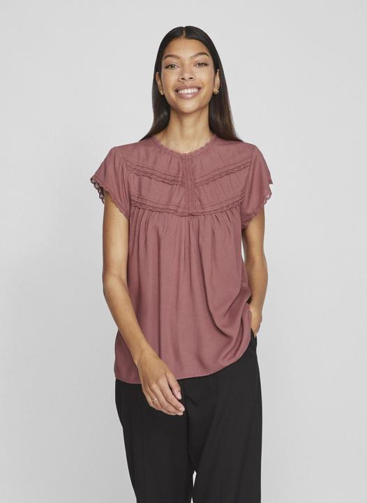 Actual product image Vila Detailed top with short sleeves (38)