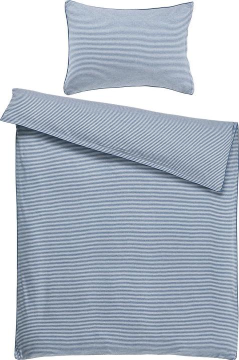 Actual product image Living Home Melange Jersey Stripes (Duvet cover, 160 x 210 cm)