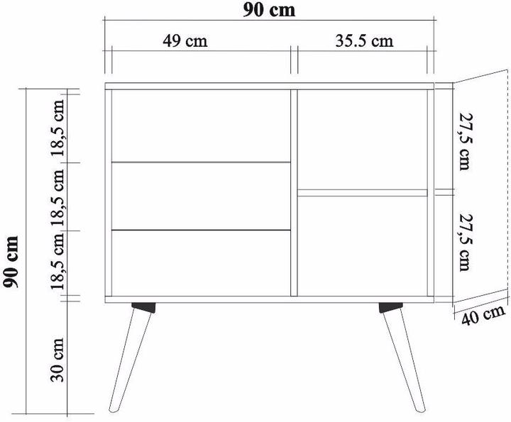Produktbild Homitis Lea (90 x 90 x 40 cm)