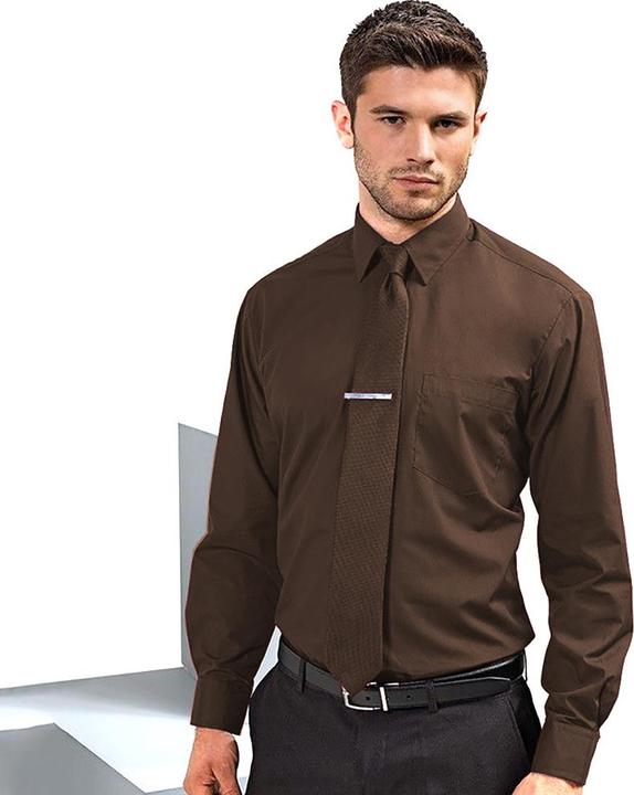 Actual product image Premier Poplin shirt work shirt long sleeve (38)