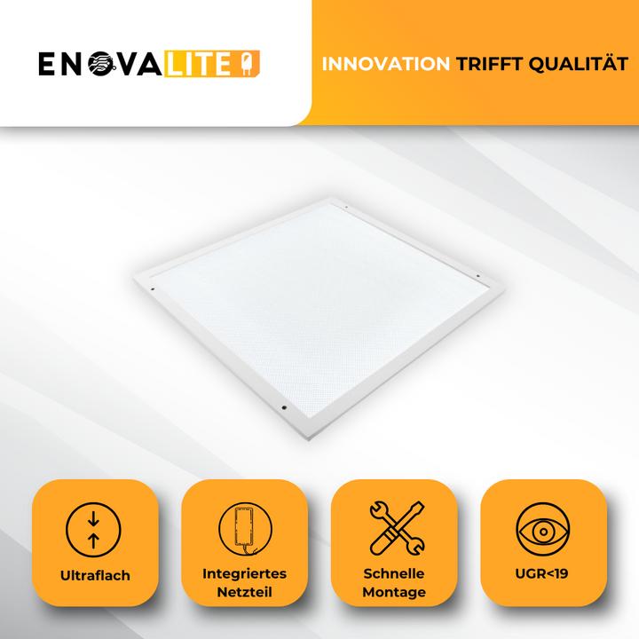 Actual product image Enova ELED 600400 - LED surface-mounted panel, UGR<19, 60x60 cm, 30 W, 3300 lm, 4000 K (3300 lm)