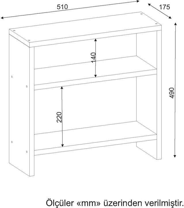 Immagine prodotto Kalune Design Heidi (51 x 49 x 17,5 cm)
