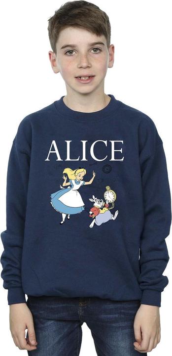 Immagine prodotto Disney Felpa da ragazzo Alice nel Paese delle Meraviglie Follow the Rabbit (152, 158)