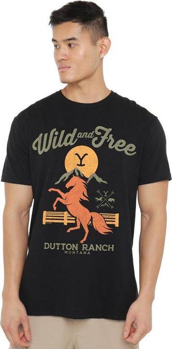 Actual product image Yellowstone Mens Wild & Free T-Shirt (4XL)