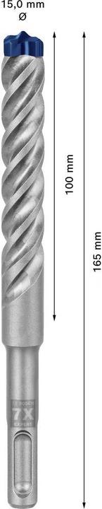 Actual product image Bosch Professional Zubehör EXPERT SDS plus-7X hammer drill, 15 x 100 x 165 mm (15.0 mm)