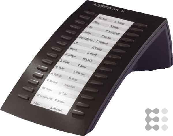 Image du produit Agfeo STE 40 noir L'extension du clavier pour le téléphone système ST 31/ST 40/ST 42/ST 45...