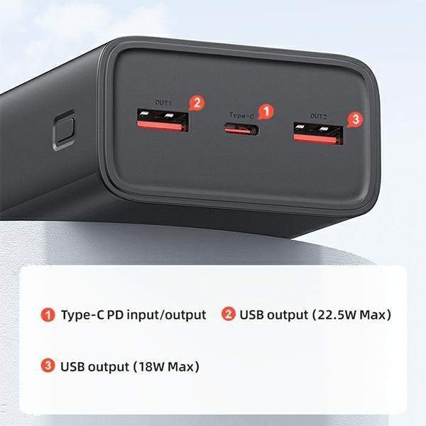 Actual product image Usams Yattu Series (30000 mAh, 65 W, 111 Wh)