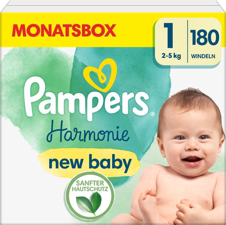 Produktbild Pampers Harmonie (Gr. 1, Monatsbox, 180 Stück)