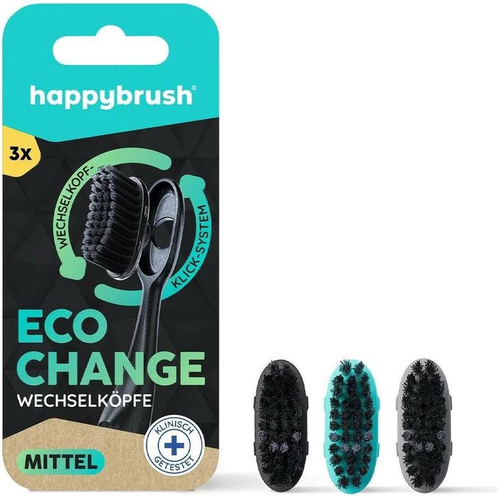 Actual product image happybrush Toothbrush head Eco Change 3 pieces (3 x)