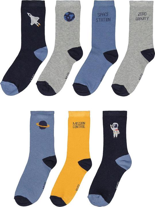 La Redoute Collections 7er-Pack Socken mit Weltraum-Motiven