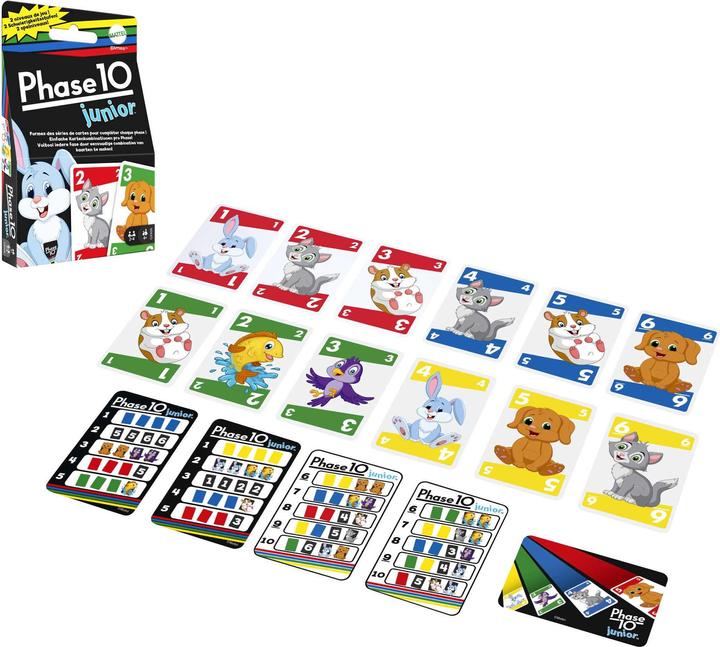 Actual product image Mattel Games Phase 10 Junior (Multilingual)