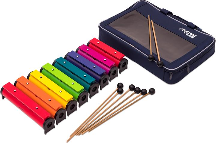 Actual product image Betzold Musik 8 colored round sound tubes (Percussion)